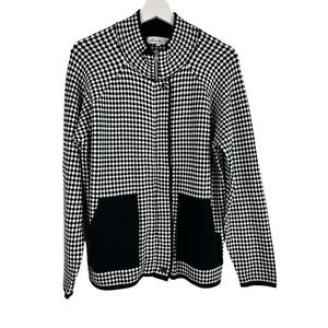 Alexander Black White Womens Large Jacket